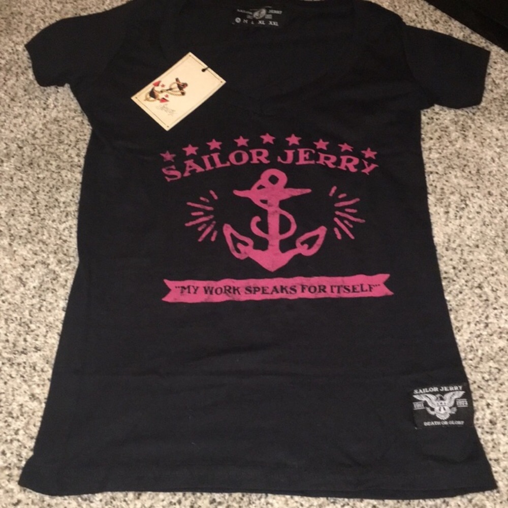 Sailor Jerry Vintage ladies v neck
